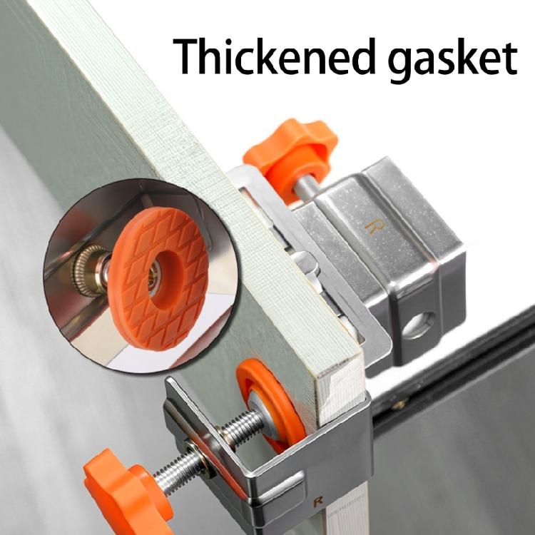 2Pcs Practical Drawer Front Fasteners Rustproof Stainlesses Steel Mounting Clamps for Seamlessly Furniture Setups