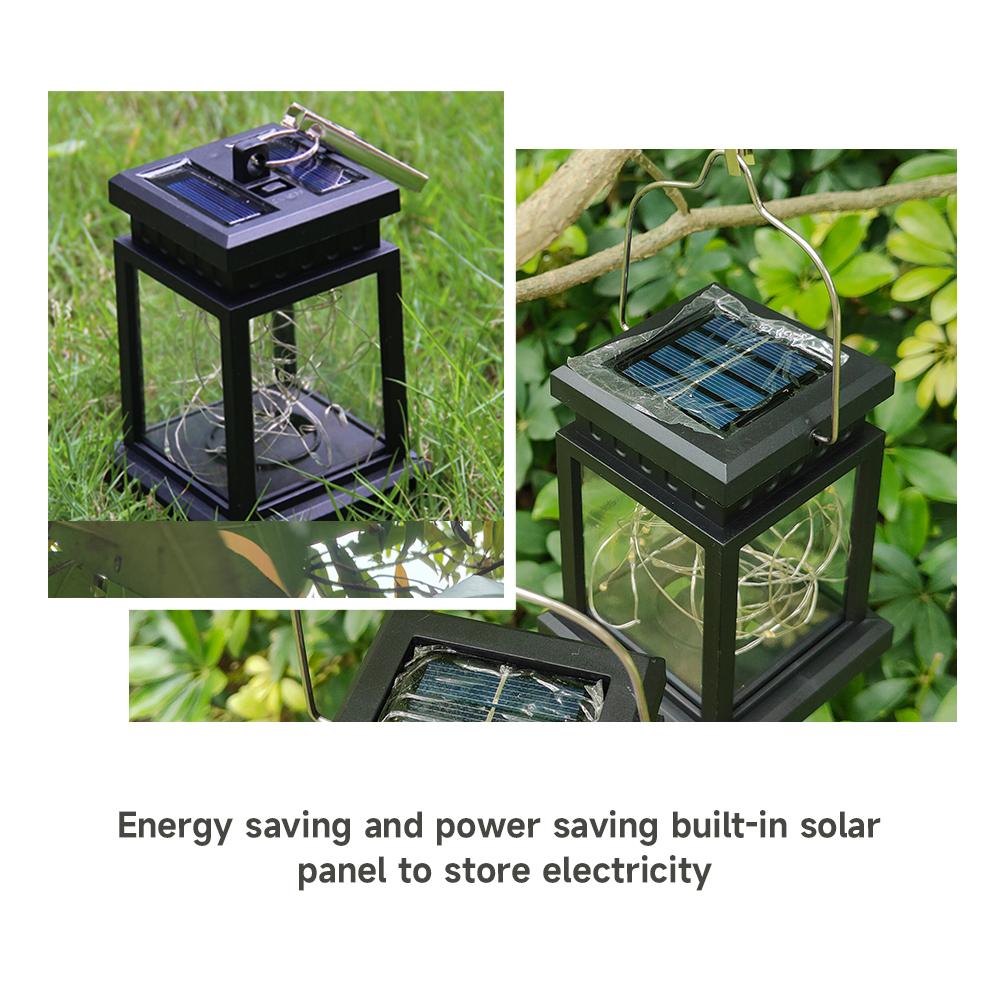 Garden Decor Solar Candle Lights Retro Palace Lantern Hanging Patio Walkway Light Landscape Floor Lights Waterproof Lawn Lamp