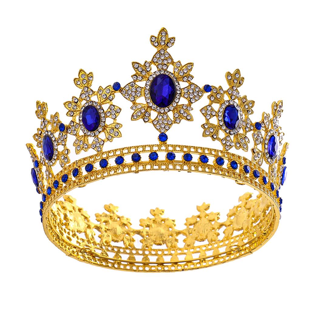 Königskrone Tiara für Unisex Hochzeit Prinzessinnenkrone für Weihnachten Barockes Stirnband