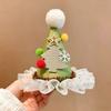 Cute Christmas Hair Clip Cloth Mini Size Santa Hat Barrette Hair Pin Xmas Use