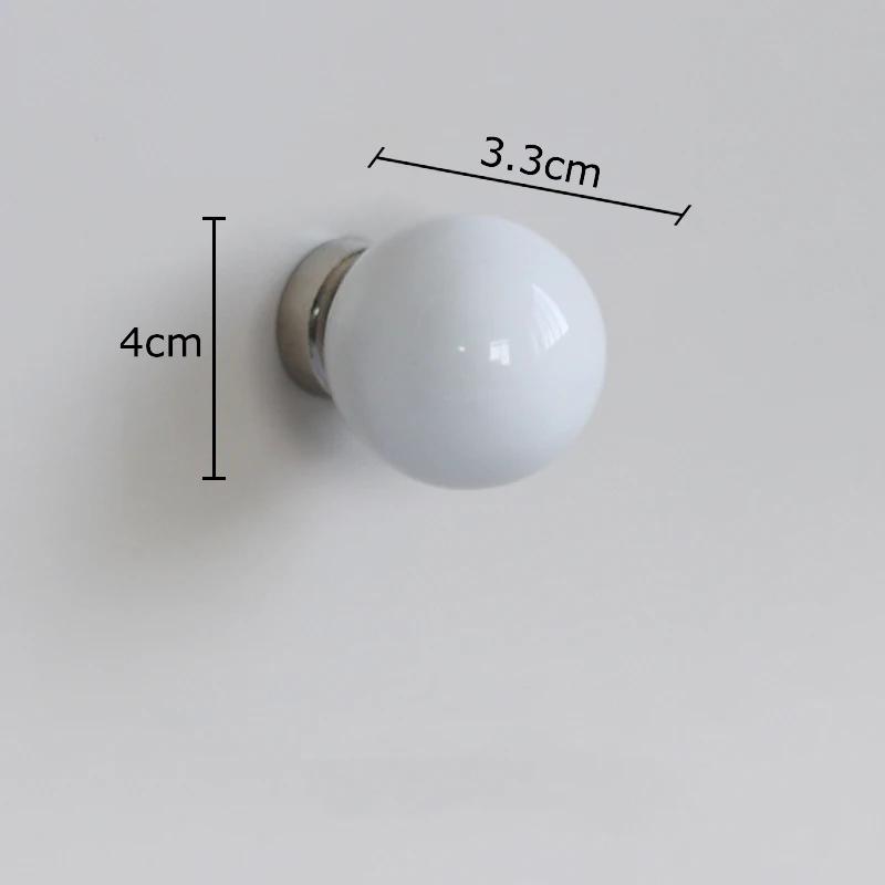 

Minimalist Circular Ceramic Hook Clothing Hooks Magnetic Wall-mounted Storage Hanging Hooks Wall Storage Holder Decorative Rack 1 pcs білий