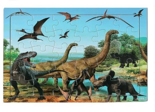

Wooden 30-piece Puzzle, Children s Animal And Dinosaur Cartoon Wooden Tale Toy, Early Education And Brain-boosting Toy For Babies. One Size