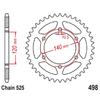 525 Motorcycle Rear Sprocket For Kawasaki ZX600 Ninja ZX-6R ZX6R ZR750 Zephyr ZR-7 91-04 ZR750S ZR7S 01-04 EJ650 W650 99-06