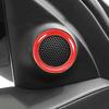 Car Front Door Speaker Ring Trim Cover Decor Red For Jeep Grand Cherokee  2011+
