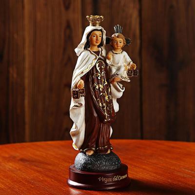 Statue der Heiligen Jungfrau – Religiöse Figuren aus Kunstharz, Skulptur, Kunststücke, Ornament für den Garten,
