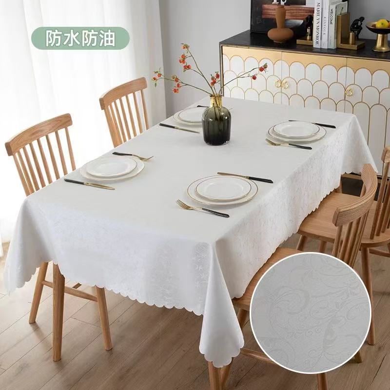 High end countryside style hotel wedding tablecloth Non washable household tables mat Printed design rectangular desk cover