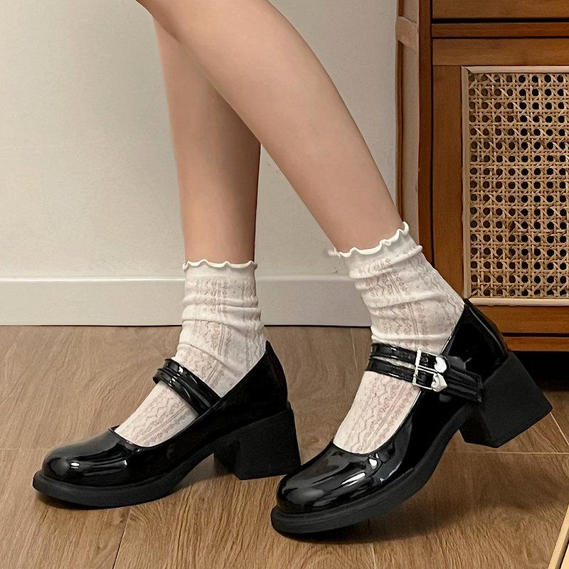 Fashion Women Lolita Shoes Female 2024 New summer Thick-soled College Style Casual Loafers Fashion Vintage JK Uniform Cosplay Shoes