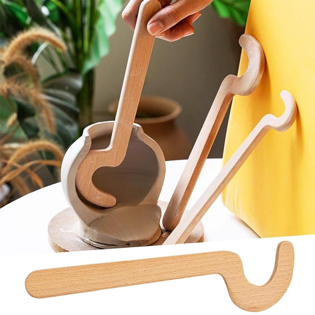 Wood Clay Sculpting & Carving Tools Kit - Ergonomic Smooth Edge Trimming Wand, Comfort Grip for Pottery Studio Classroom Craft