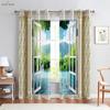 Windowcurtains Seaside Landscape Pattern Print Pattern Rod Pocket Bedroom Space Living Space Kitchen Areacurtains Home Decorative Piece