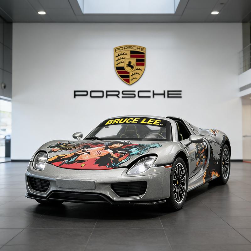 NEW 1/24 Porsche 918 Spyder Supercar Lee Alloy Model Car Toy Diecasts Casting Sound and Light Car Toys for Children Vehicle