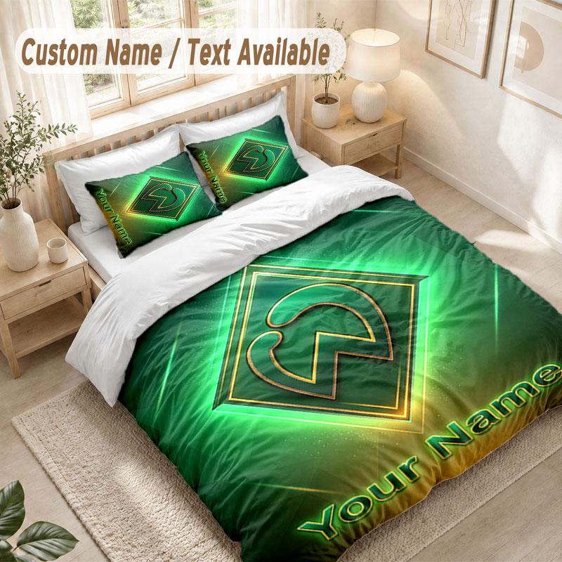 Custom Name Bedding Set 3 PiecesWerder Bremen FC Print Duvet Cover + 2 Pillowcases Soft Bed Decor