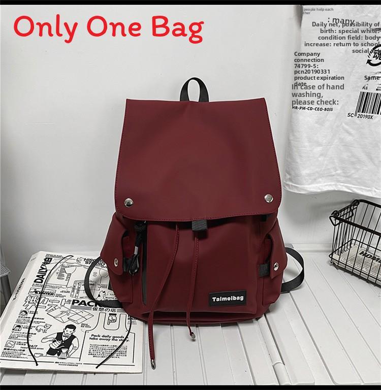 Minimalist Oxford Cloth Backpack For Travel With Feature For Unisex Casual Use