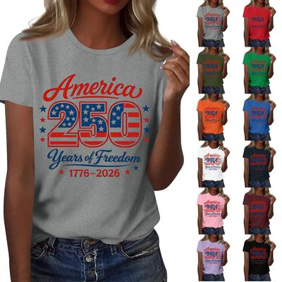Women's Fashion Casual Short Sleeve Printed T-Shirt Crew Neck Top Soft Fabric Comfortable Fit Stylish Design Suitable for Daily Wear