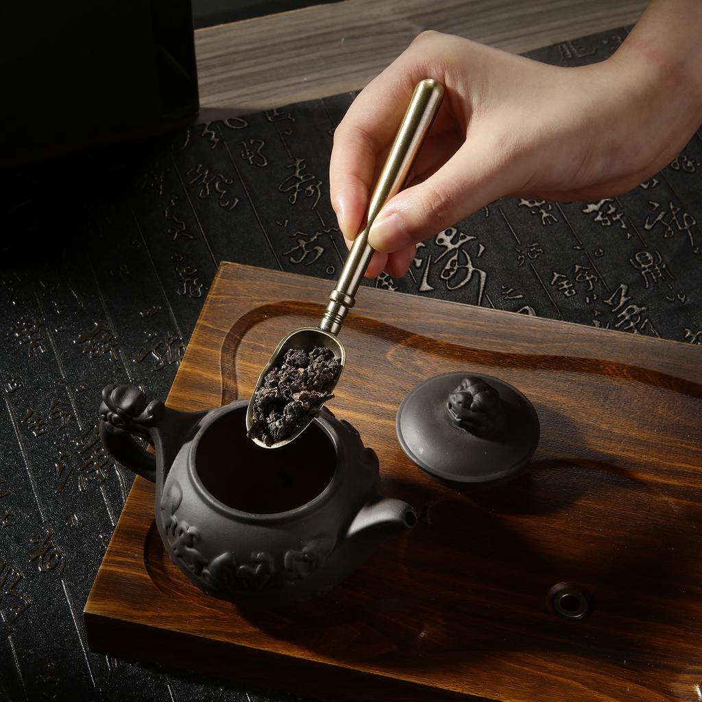 5Pcs/Set Tea Ceremony Set Heat-resistant Kongfu Tea Tools Wooden Chinese Teaspoon Tea Tong Needle Set Tearoom Supplies