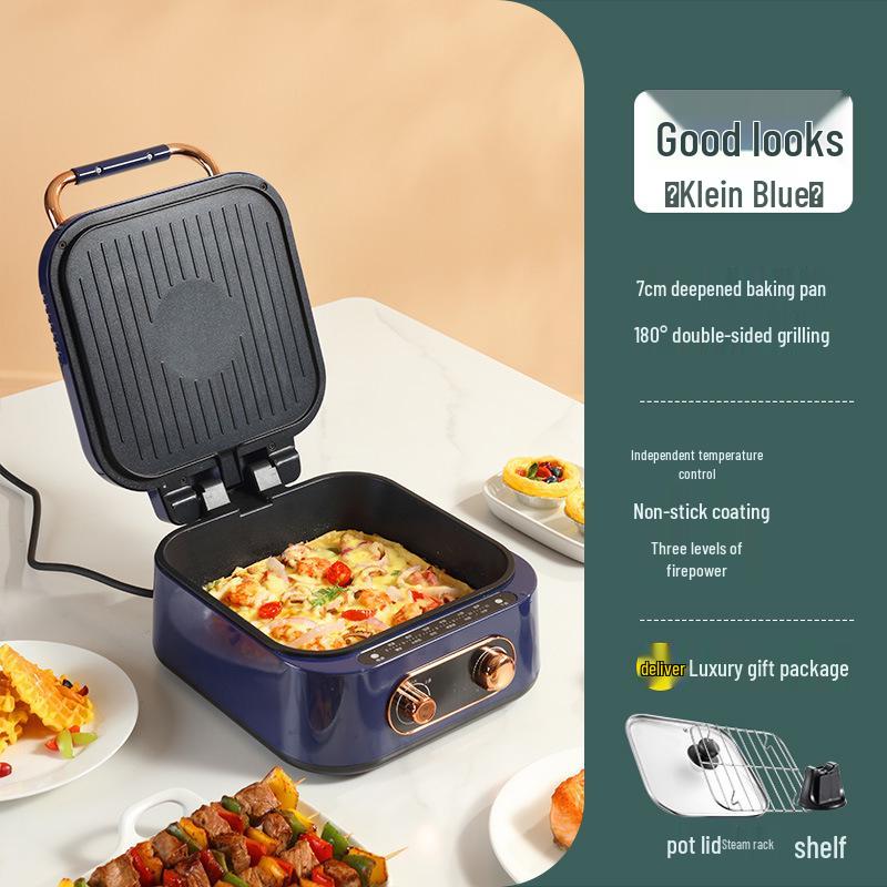 Electric Non-Stick Pancake Maker: Double-Sided Heating Griddle & Crepe Pan for Breakfast.