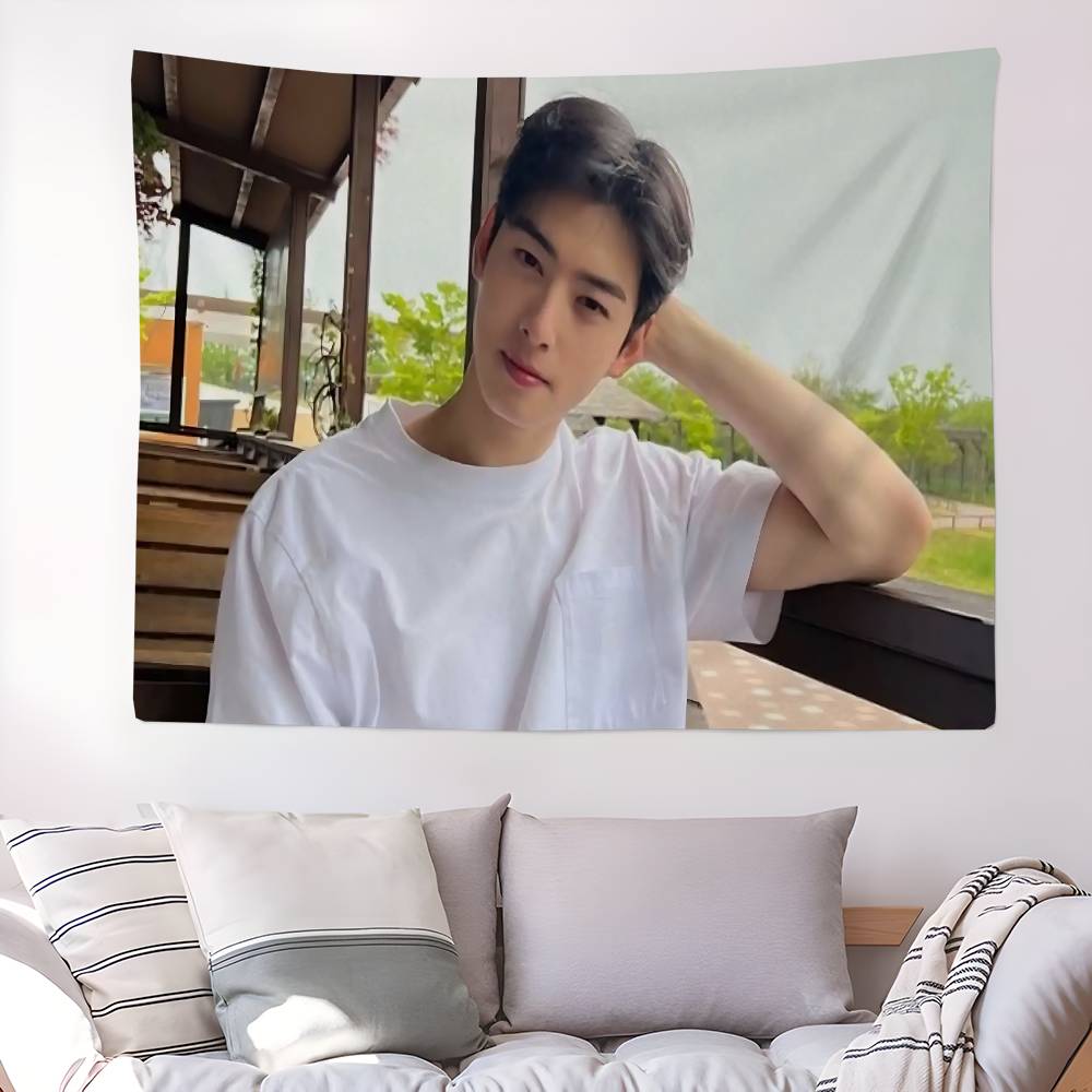 Kpop AAstro Cha Eun Woo Hippie Wall Hanging Tapestries Bohemian Wall Tapestries Mandala INS Home Decor