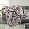 Bookworm Bliss Flannel Throw Blanket Soft Reading Theme Design All Season Cozy Comfort for Book Lovers Gift