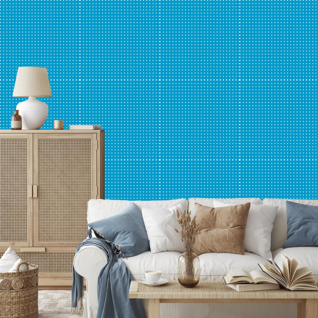 Wallpaper Dots Turquoise, Turquoise Top for Living Room and Bedroom 50x1000