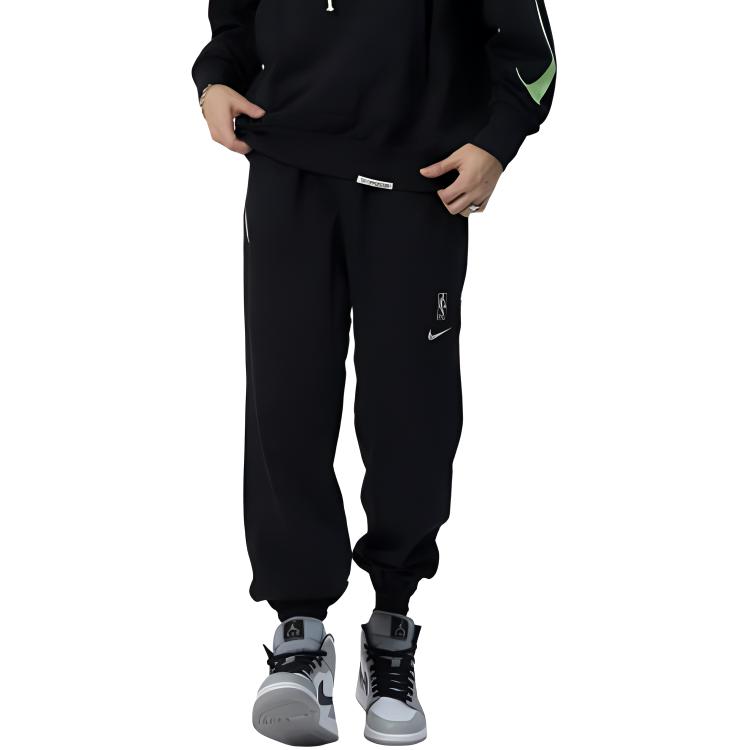 Nike Solid Logo Casual Fitness Training Knit Pants Men Bottoms Black FB3838-010