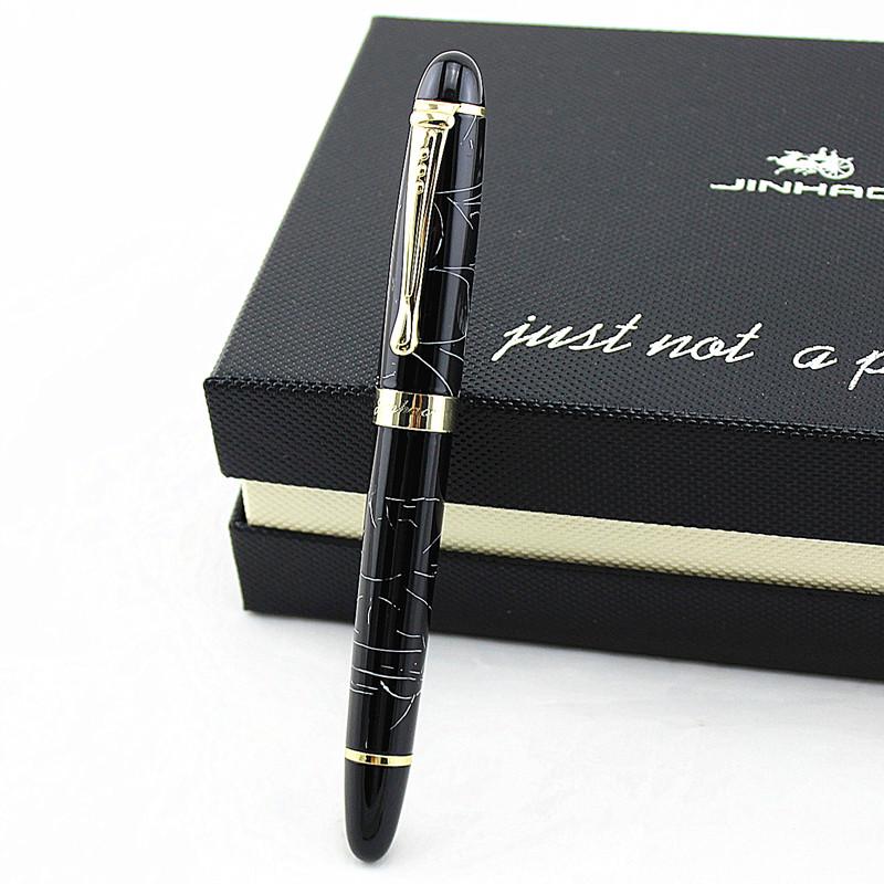 Jinhao X450 Nero Lucido 18Kgp Pennino 0.7Mm Pennino Lrgo Jinhao 450 Lusso Business Viola Vino Verde Dorato 21 Colori Seleziona