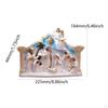 Christmas Nativity Scene Figurine Set Birth of Jesus Resin Figure Religious Decor