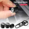 VW For Volkswagen Car Keychain Keyring Tire Valve Cap Car Styling Accessories For Volkswagen Golf-5 6 7 Bora Jetta POLO MK4 MK6