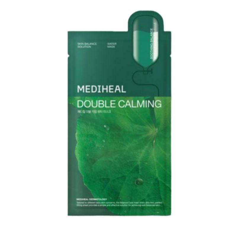 MEDIHEAL Double Calming Water Mask (15 Sheets) - Intense Soothing & Hydrating