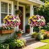 UV Resistant Artificial Petunias Flowers Outdoor Fake Flowers for Patio Porch