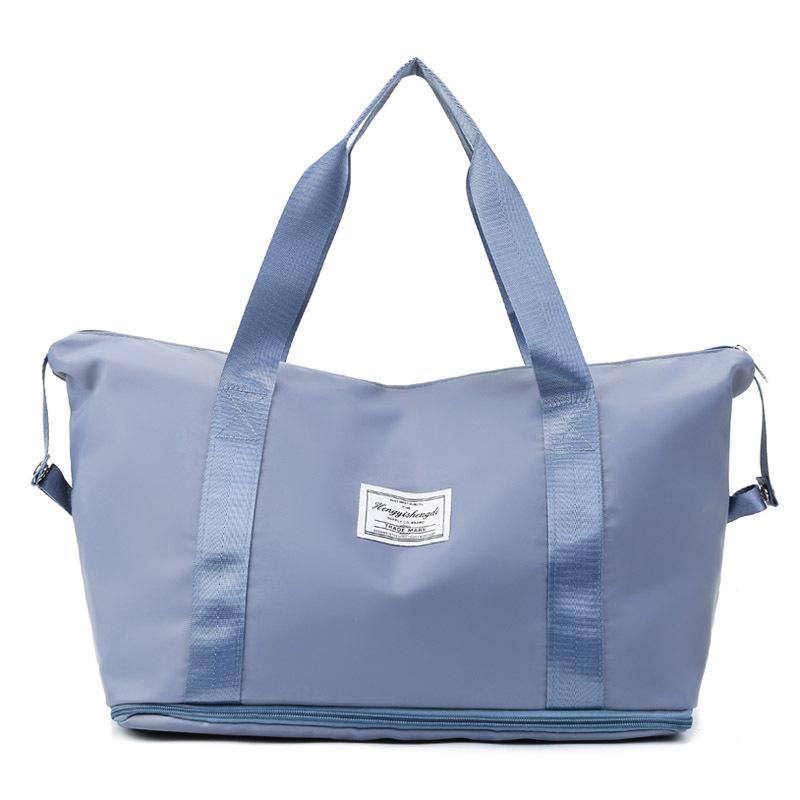 Dry and wet separation sports portable shoulder bag yoga fitness bag large capacity travel bag