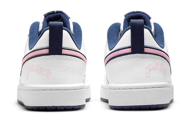 Nike Court Borough Low 2 SE GS 'White Pink Glaze Midnight Navy'