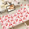 Sweet Strawberry Extended Gaming Mouse Pad Pastel Pink Desk Mat Non-Slip Keyboard Pad Computer Keyboard