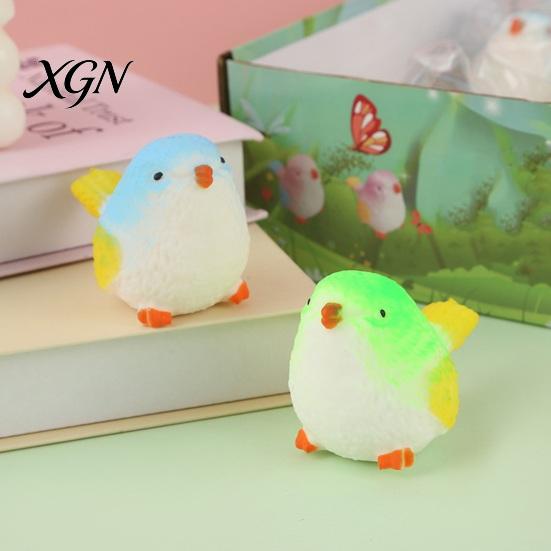 TPR Squeeze Ball Simulated Bird Toy Anxiety Relief Sparrow Sensory Fidget Stress Slow Rising Office Workers Relaxation Portable