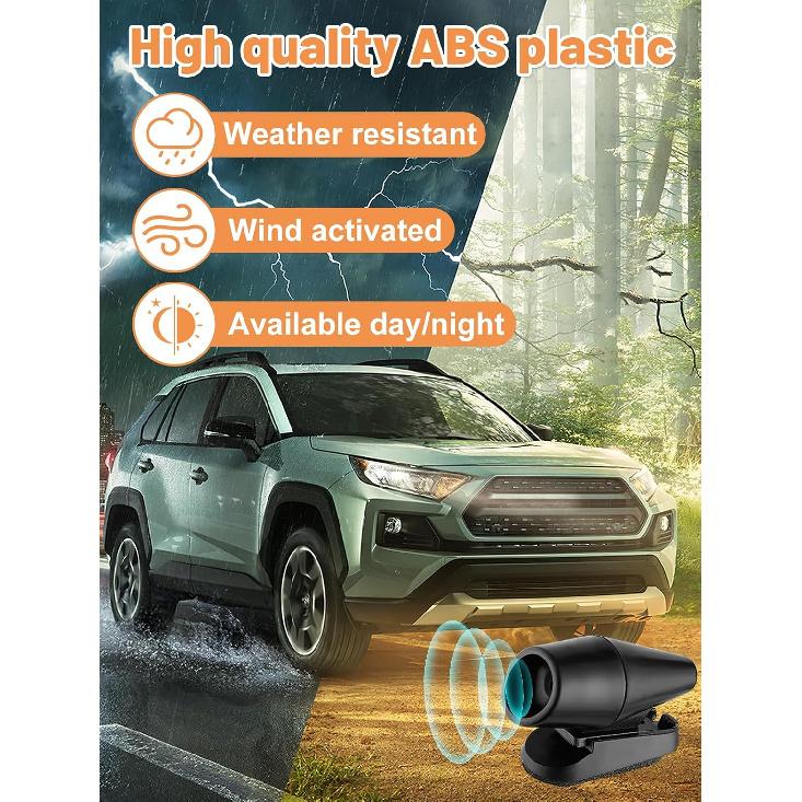 4PCS Wind & Ultrasonic Deer Safe Whistles For Vehicles - Deer Horn With Self-Adhesive Tape, Automotive Safety Kits For Car Avoid Collisions