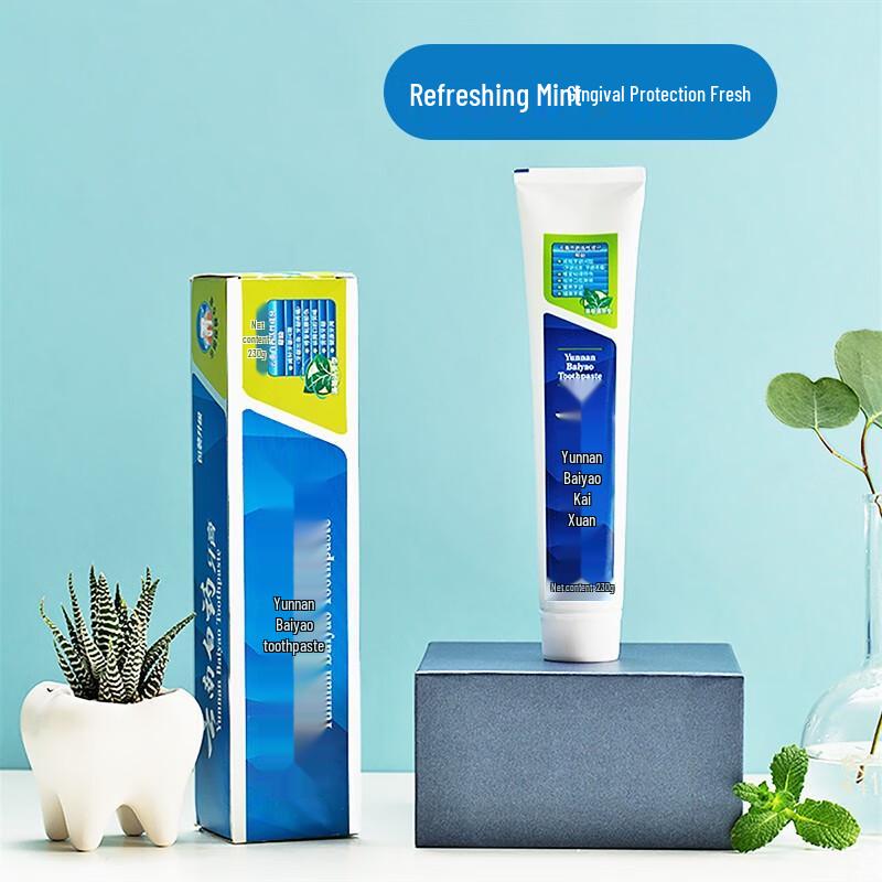 Yunnan Baiyao Mint Fresh Toothpaste & Toothbrush Set