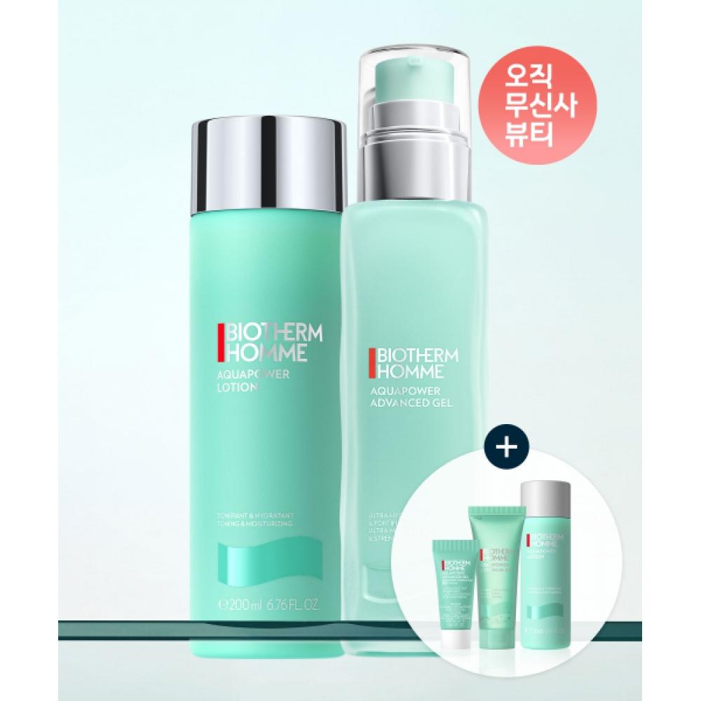 Biotherm [TOner+lotion] Aqua Power 2 Step Set  + Aqua Power TOner 30ml  All In One 20ml  Gel Pro 5ml NONE
