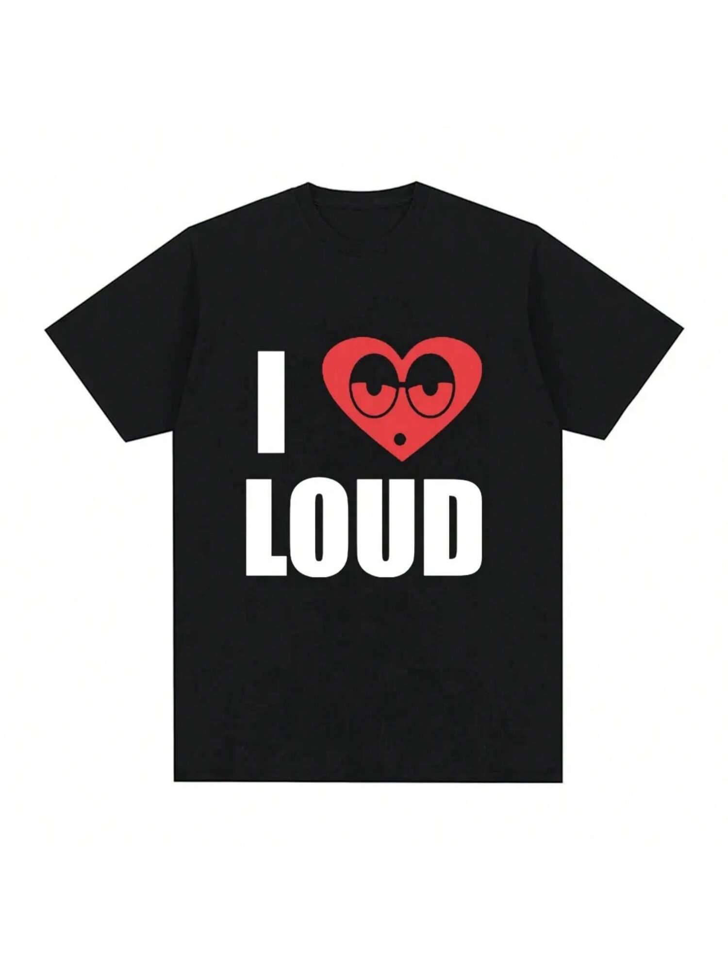 I Love Loud Same Style T Shirt Wounisex s Hip Hop Short Sleeve T-Shirt Casual Oversized T-Shirts Streetwear Unisex 70228 S