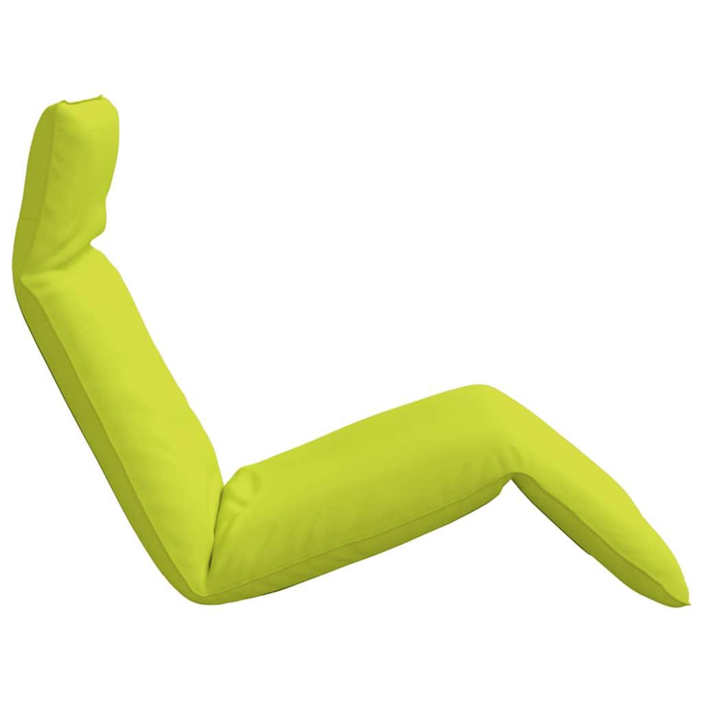 Foldable Sun Lounger Neon Green 175 X 54 X 8.5 Cm Oxford Fabric