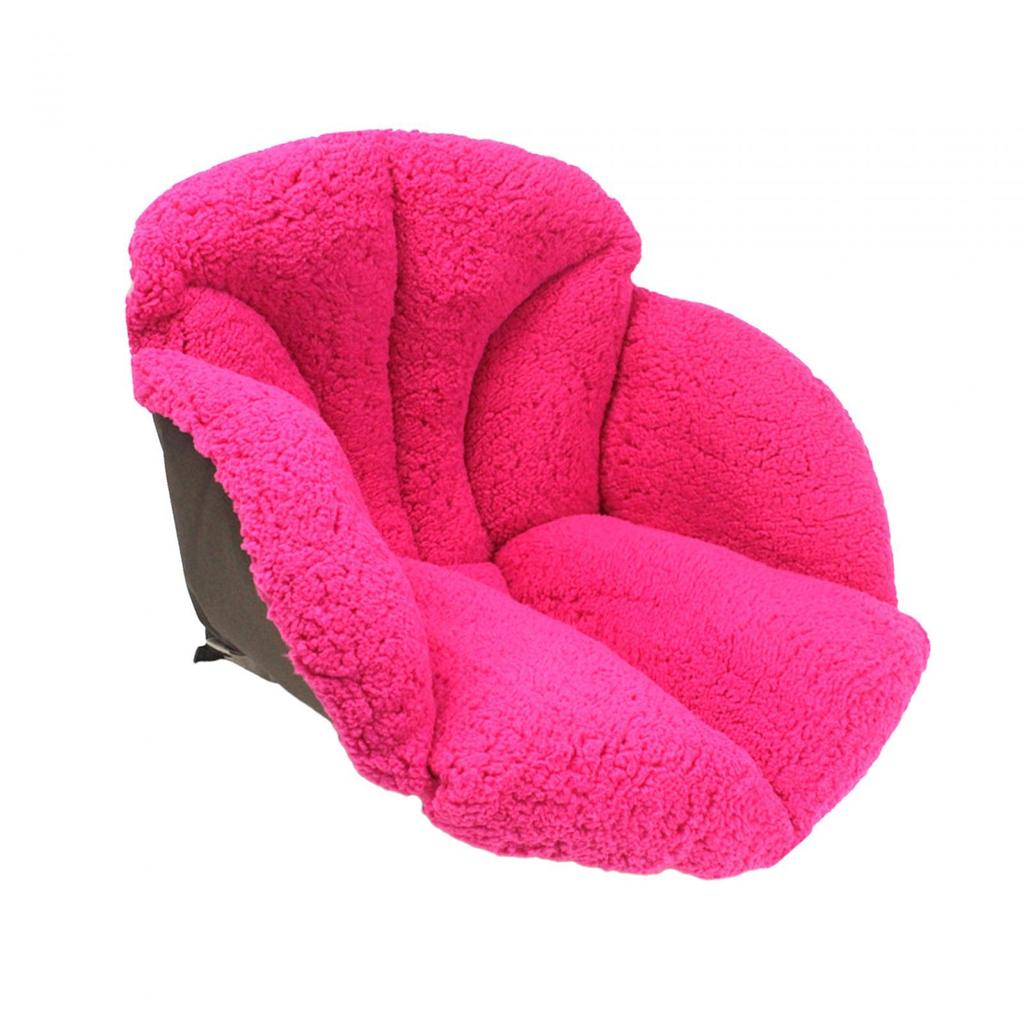 Plush Chair Cushion with Backrest Soft Comfortable Warm with Lumbar Support for Gaming Chair Car Room Decor Dining Chair Winter