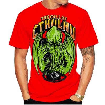 3D Printing Cthulhu Men's T Shirt For Men Summer Casual Loose Oversized T-shirt Fashion Comfortable Top Round Neck Tops Tees