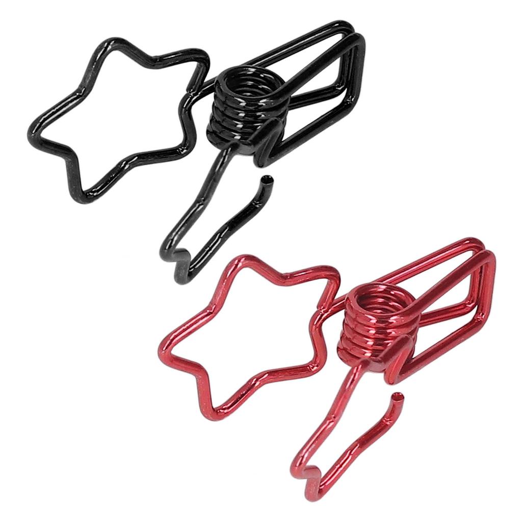 100Pcs Paper  Clips Cute Star Shape Metal Small  Paper Clips for Documents Certificates 