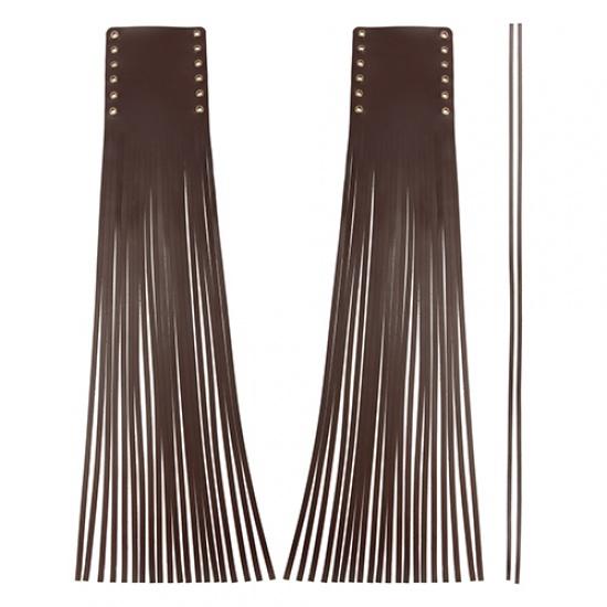 7/8" 25MM Motorcycle Handle Grips Cover PU Leather Fringed Handlebar Grip Covers for Harley Dyna For Indian Chief Vintage