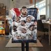 1PC England National Football Team Patterned Flannel Blanket Suitable For All Seasons for Home Decor Warmth and Comfort Gifts Holiday Present