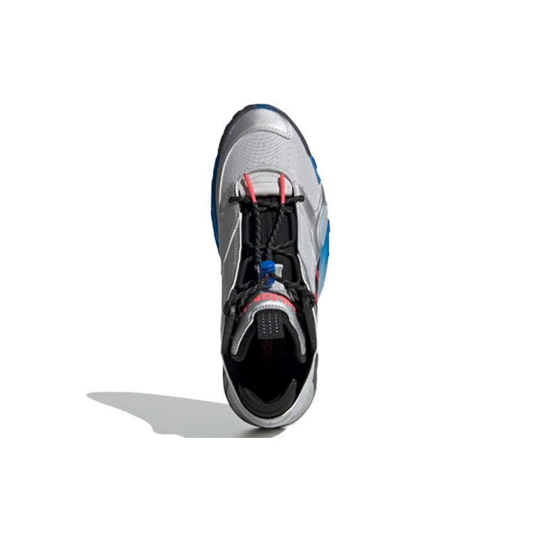 Adidas Streetball 'Silver Metallic Flash Red' (Unisex) Silver Metallic / Flash Red / Core Black Basketball Shoes FW4271