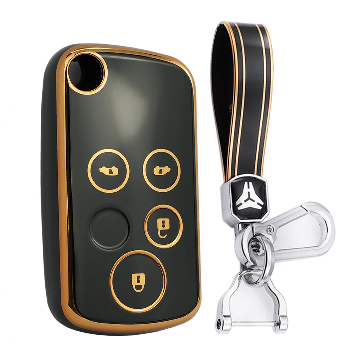 

[KUNIO] Honda Dedicated Silicone Key Case Key Holder Key Cover Stylish Full Protection Honda чёрный