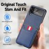 Non -Slip Card Pocket Portable Leather Case For Samsung Galaxy Z Flip4 Flip 4 Flip3 Flip 4 Zflip4 5g Mobile Phone Accessories