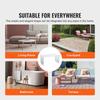 Acrylic Coffee Table, C-Shaped Clear Acrylic End Table, 16.3 inch high Transparent Acrylic Side Table, for Coffee, Drink, Food, Snack used in Living