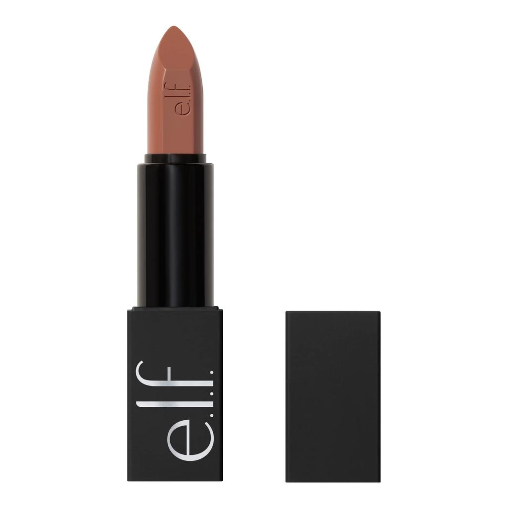 E.l.f. O Face Satin Lipstick, Richly Pigmented, Nourishing & Long-Lasting Creamy Lipstick, Infused With Jojoba, Vegan & Cruelty-Free, Drive