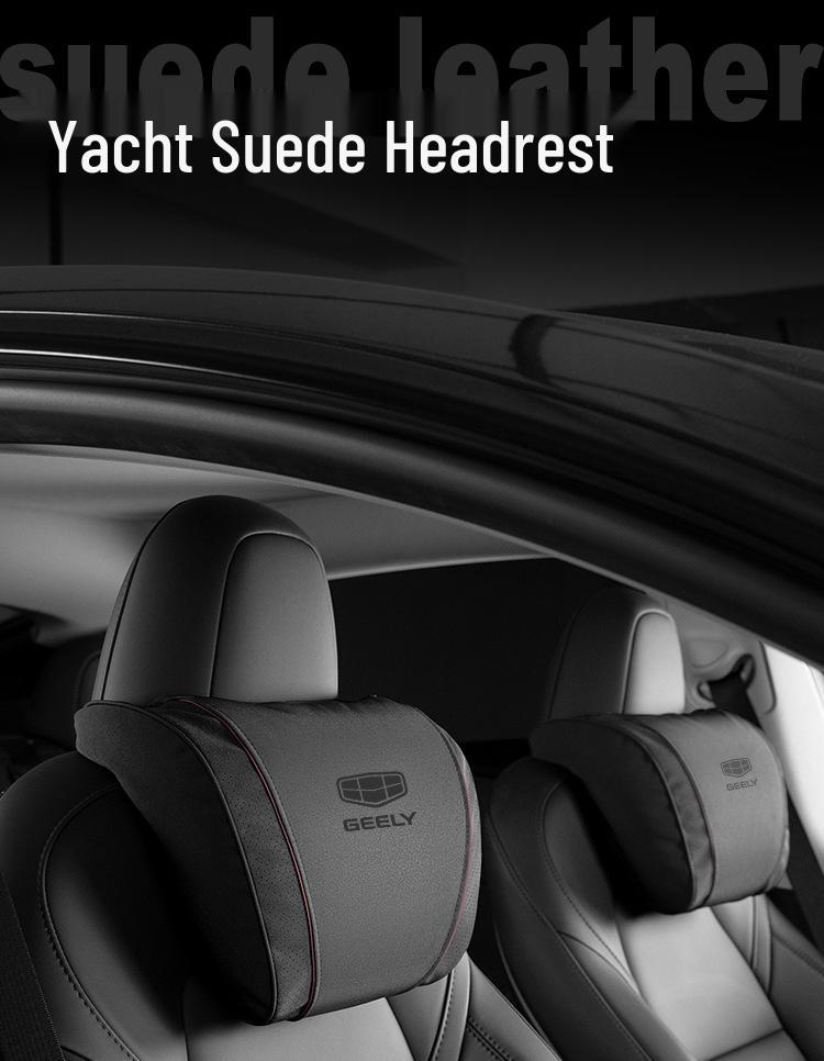 Compatible Headrests & Lumbar Supports for Geely Xingyue L, Emgrand L, Binrui, Vision, and Boyue Vehicles.