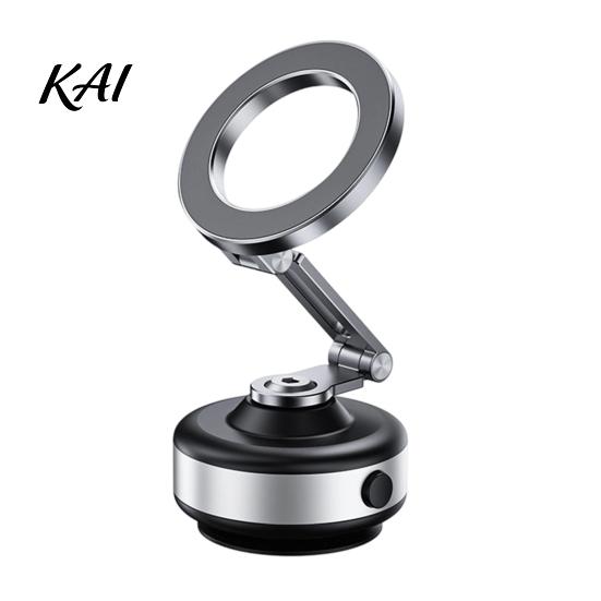 Magnetic Suction Cup Mount Electric Vacuum Phone Holder for Car, 360 Degree Rotating Dashboard Secure Car Attachment with 16pcs N52 Magnets,