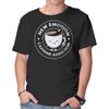 Unisex Crew Neck T-Shirt New Emotion Caffeine Addiction Graphic Short Sleeve Casual Tee